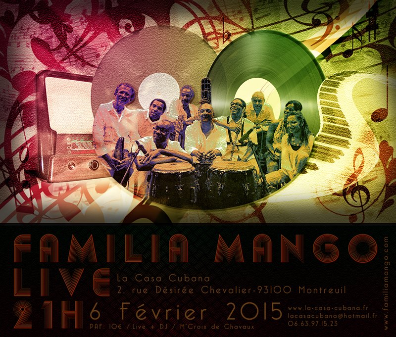 Flyer concert Famila Mango